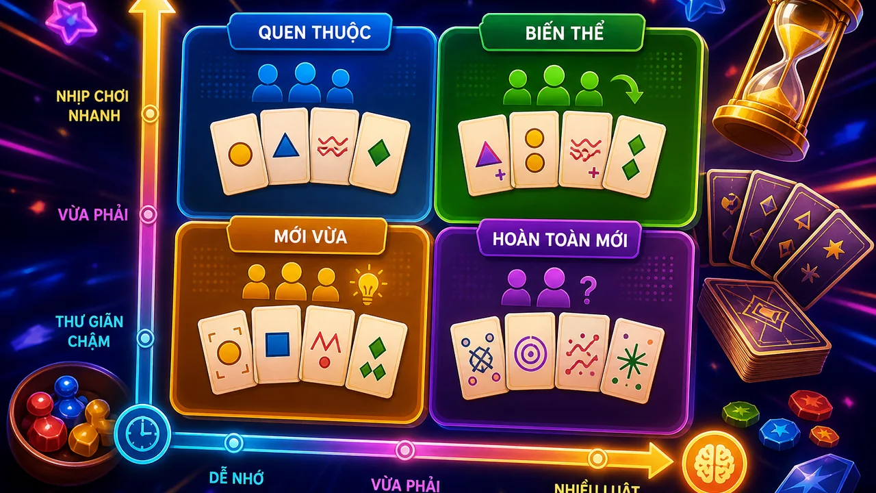 Ma trận đổi không khí cuối tuần: bet88 chọn game mới theo mức quen thuộc