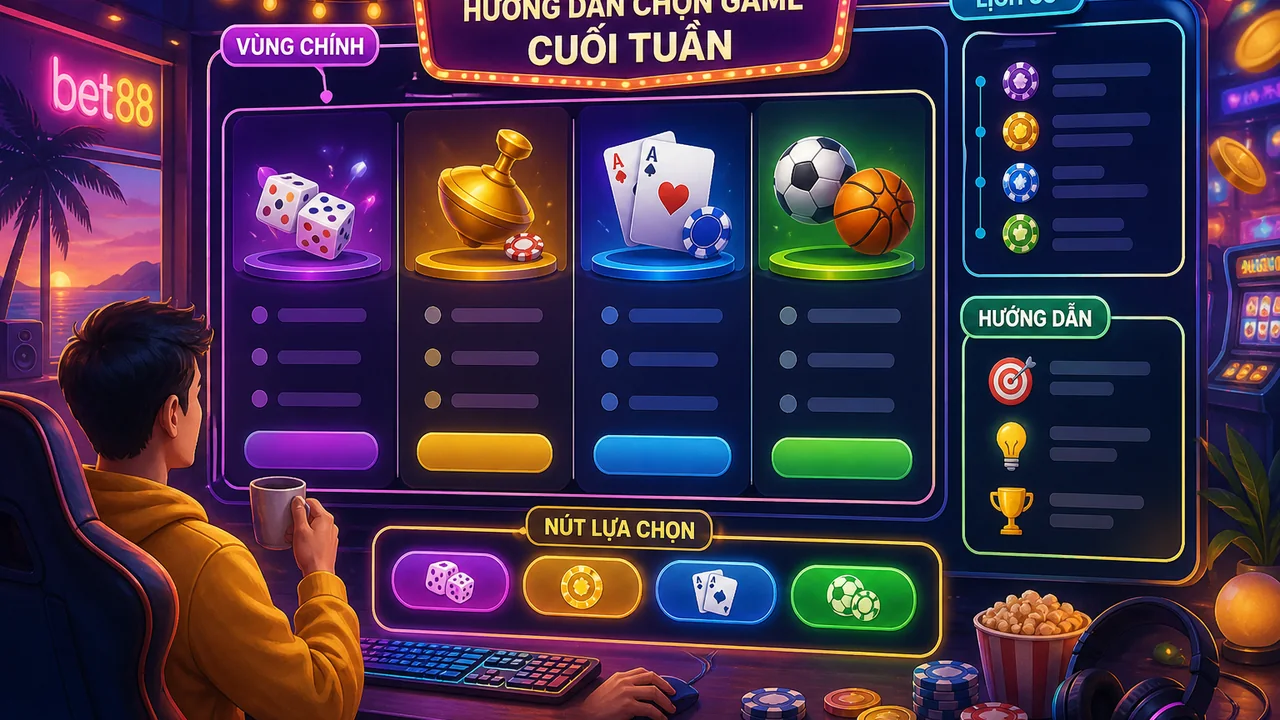 Bảng kiểm chọn game bet88 ít thông tin cho cuối tuần nhẹ đầu