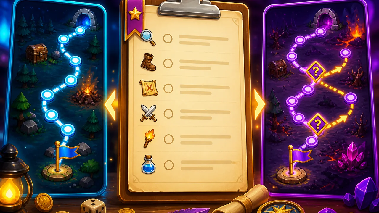 Chọn game tuyến tính hay nhiều nhánh? Checklist bet88 cho cuối tuần